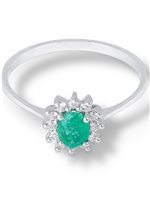 Anello Demetra Donna CHROMA in Oro bianco Smeraldo 119.S.040.012.W